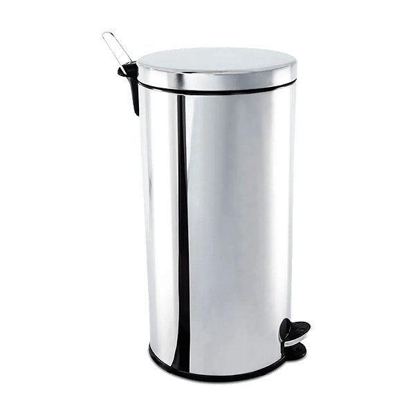 Lixeira 30 Litros Em Aço Inox Com Pedal