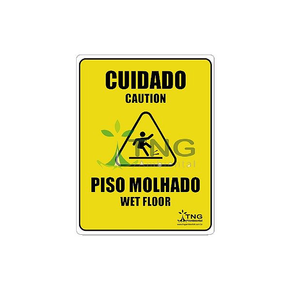 Adesivo Placa Piso Molhado