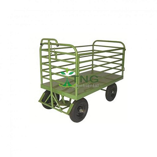 Carro Plataforma Tubular Com Rodas Pneumáticas