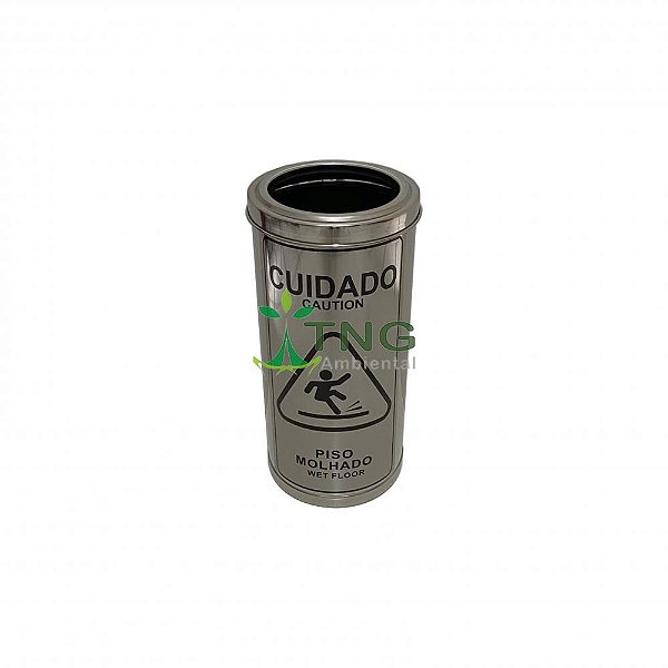 Balde Em Aço Inox Para Piso Molhado