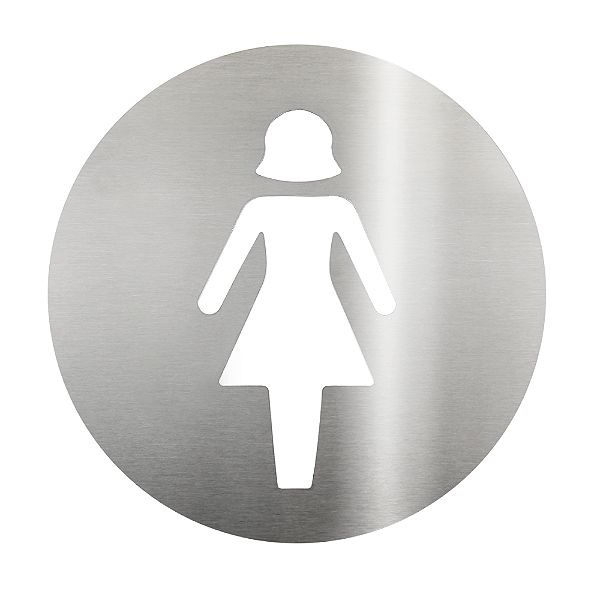 Placa Em Aço Inox Escovado - Feminino
