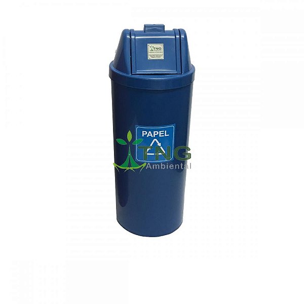 Conjunto Coleta Seletiva Com 04 Lixeiras Em Plástico Com Tampa Vai-Vem, 50 Litros Cada