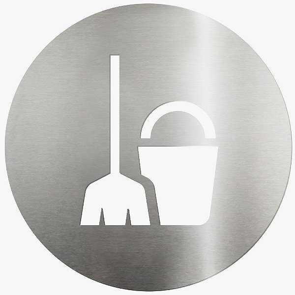 Placa Em Aço Inox Escovado - Depósito