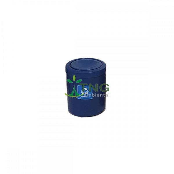 Lixeira 15 litros em plástico com tampa flip-top