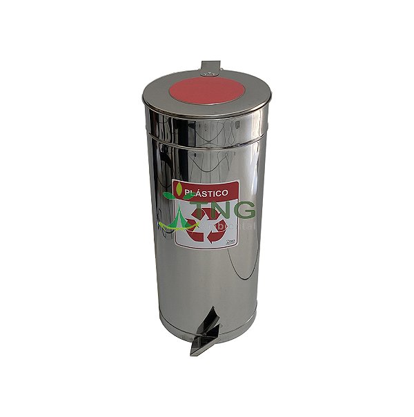 Lixeira 50 litros em aço inox com pedal