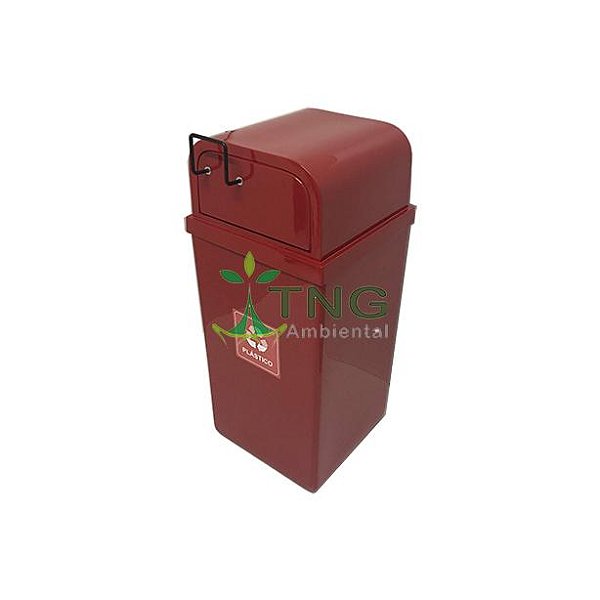 Lixeira 120 litros em fiberglass modelo fast food