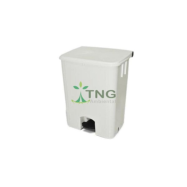 Lixeira 50 litros em plástico com pedal