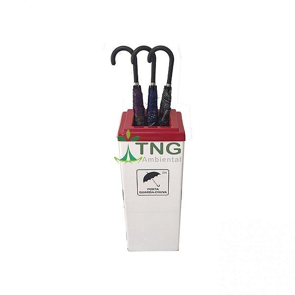 Porta guarda-chuva em fiberglass - Capacidade 08 guarda-chuva