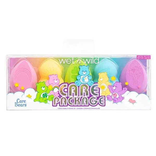 Wet N Wild CARE BEARS 5-PIECE MAKEUP SPONGE SET | Kit Esponja Ursinhos Carinhosos