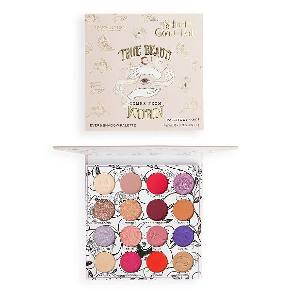 Paleta de Sombras Revolution Beauty The School for Good & Evil X Revolution Evers Shadow Palette