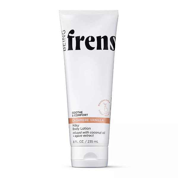 Hidratante Being Frenshe Milky Hydrating Lotion for Dry Skin with Coconut Oil - Cashmere Vanilla - 8 fl oz