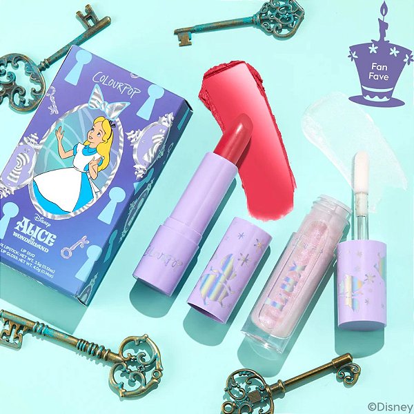 Kit de Batom Colourpop Topsy Turvey Lux Lipstick Kit | Alice no País das Maravilhas