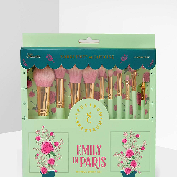 Kit de Pincéis Spectrum Emily in Paris La Vie En Rose 10 PIECE BRUSH SET