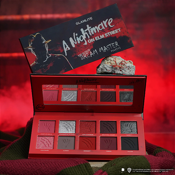 Paleta de Sombras Glamlite A NIGHTMARE ON ELM STREET "DREAM MASTER" PALETTE