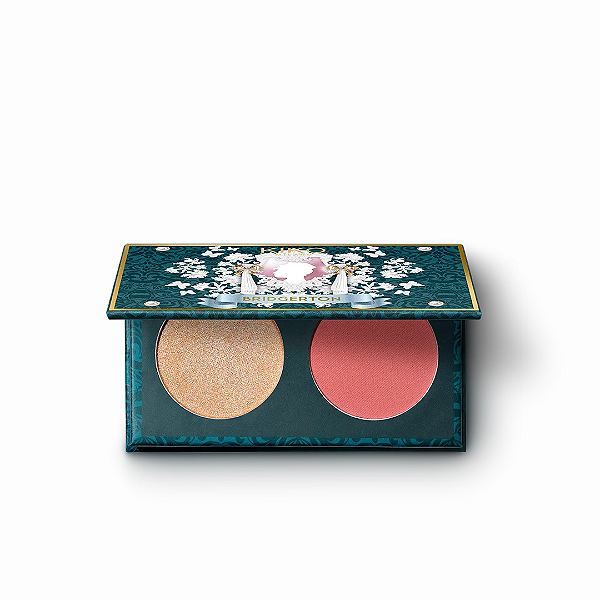 Paleta para Rosto Kiko Milano Bridgerton Bouquet Blush & Highlighter Duo - 01 Rose Ecstasy | EDIÇÃO LIMITADA