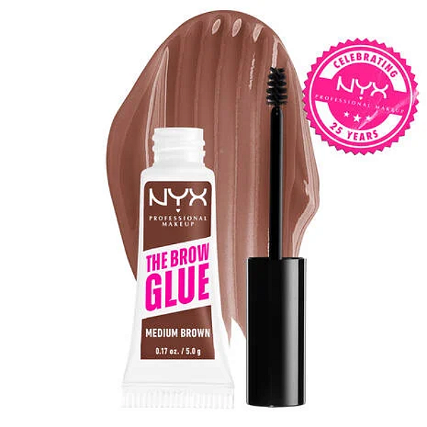 Gel Fixador para Sobrancelhas Nyx The Brow Glue Instant Brow Styler | Cor: Medium Brown