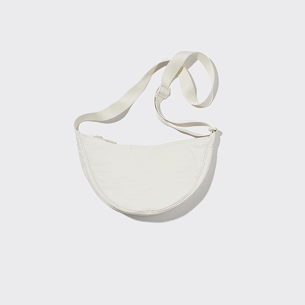Mini Bolsa de Ombro Uniqlo Round Mini Shoulder Bag | Cor: 01 Off White
