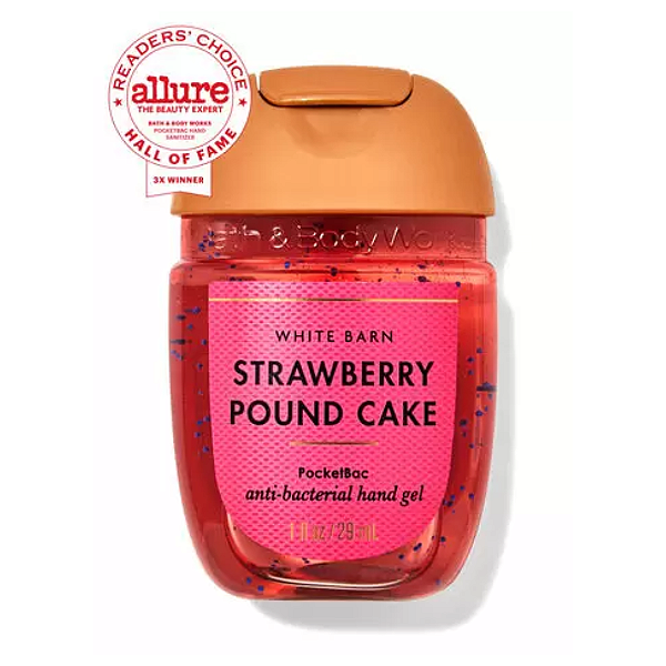 Higienizador de Mãos Bath and Body Works Strawberry Pound Cake PocketBac Hand Sanitizer | Strawberry Pound Cake