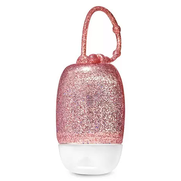 Capa para Higienizador Bath and Body Works PocketBac Holder | Rose Gold Glitter