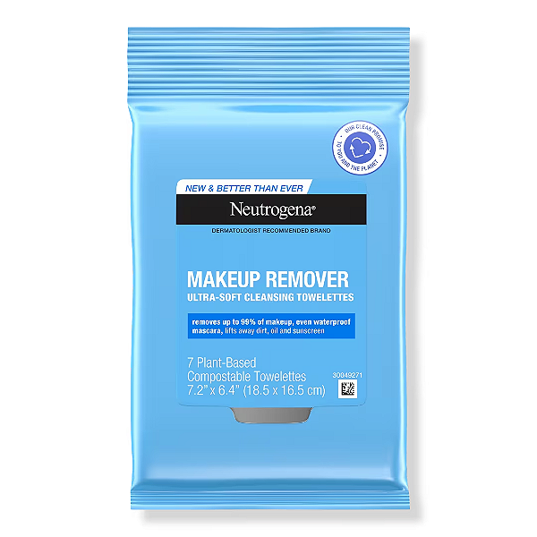 Lenços Demaquilantes Neutrogena Makeup Remover Wipes & Face Cleansing Towelettes Travel Pack