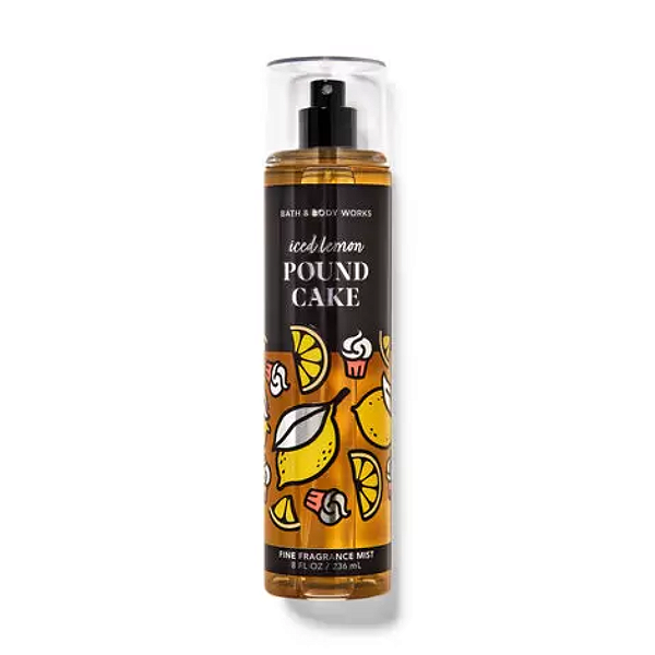 Fragrância Bath And Body Works Iced Lemon Pound Cake Fine Fragrance Mist 236ml