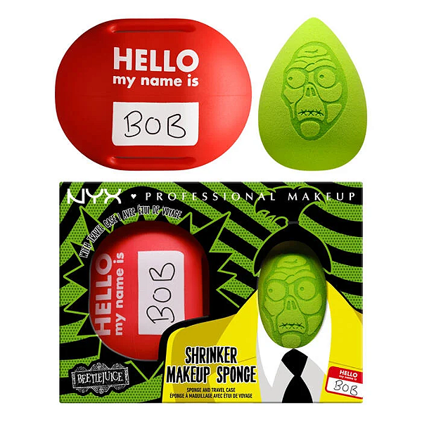 Esponja + Case Nyx Cosmetics X BeetleJuice Shrinker Makeup Sponge & Travel Case