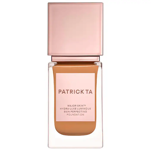 Base Líquida Patrick Ta Major Skin Hydra-Luxe Luminous Skin Perfecting Foundation For Natural Glow | Cor: 17 Golden Peach