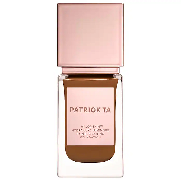 Base Líquida Patrick Ta Major Skin Hydra-Luxe Luminous Skin Perfecting Foundation For Natural Glow | Cor: 22 Golden Olive