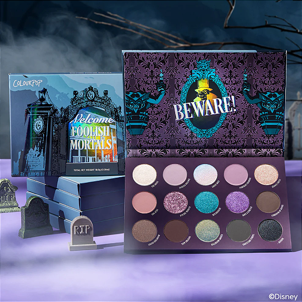 Paleta de Sombras Colourpop x Haunted Mansion Welcome Foolish Mortals Shadow Palette