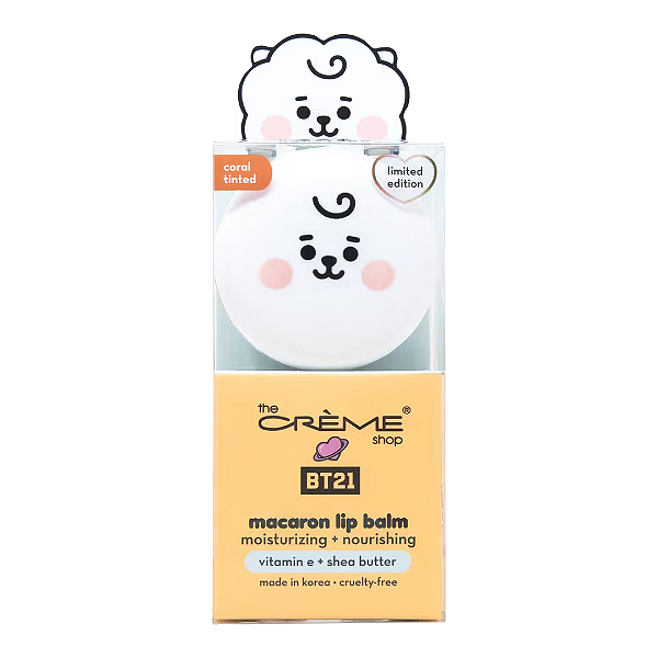Lip Balm The Crème Shop BT21 RJ Macaron Lip Balm - Honeydew | Cor: Coral Tinted