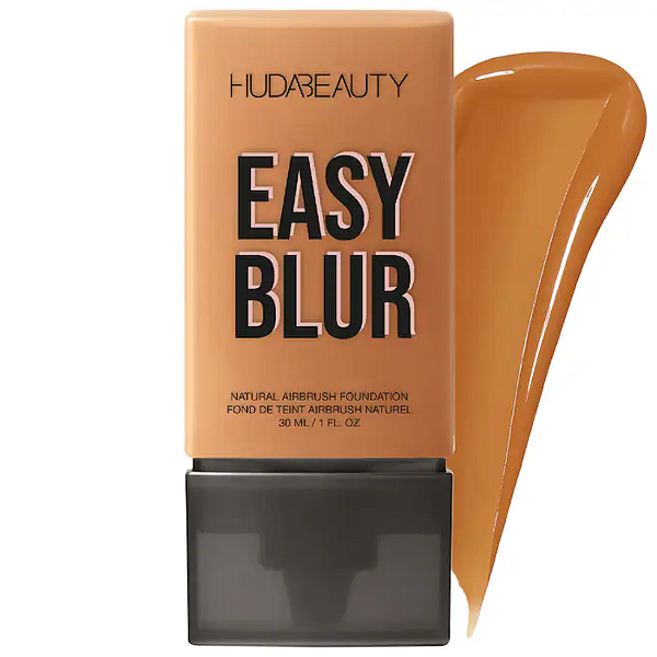 Base Líquida Huda Beauty Easy Blur Natural Airbrush Foundation with Niacinamide | Cor: 450G Chocolate Mousse