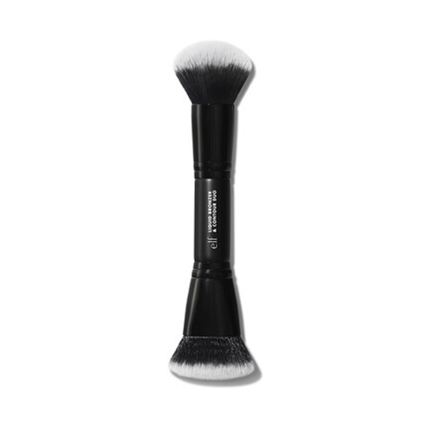 Pincel para Contorno e Bronzer E.l.f Liquid Bronzer & Contour Duo Brush