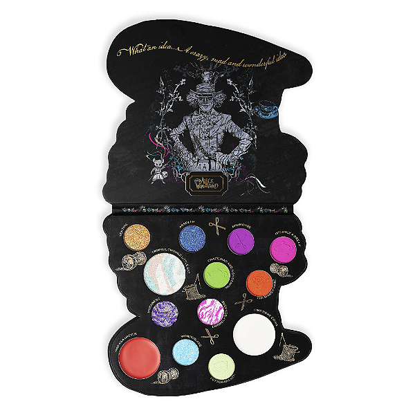 Paleta de Sombras Revolution X Alice in Wonderland Mad Hatter Eyeshadow Palette | Edição Limitada