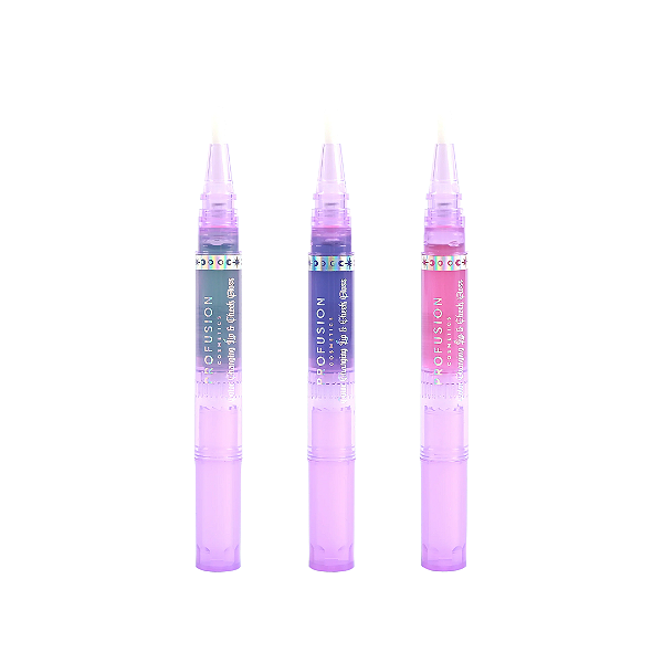 Trio de Glosses Profusion Mood Gloss-Color Changing Lip& Cheek Gloss