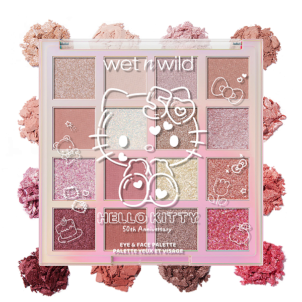 Paleta para Rosto e Olhos Wet n´Wild X Hello Kitty Eye & Face Palette | Cor: Be Kind