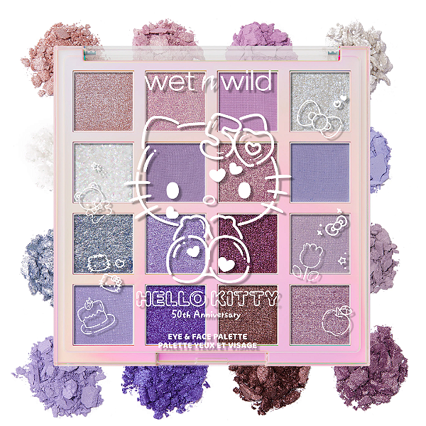 Paleta para Rosto e Olhos Wet n´Wild X Hello Kitty Eye & Face Palette | Cor: Big Smile