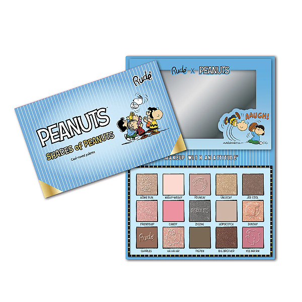 Paleta de Sombras Rude Cosmetics Shades of Peanuts Eyeshadow Palette - Cool Toned