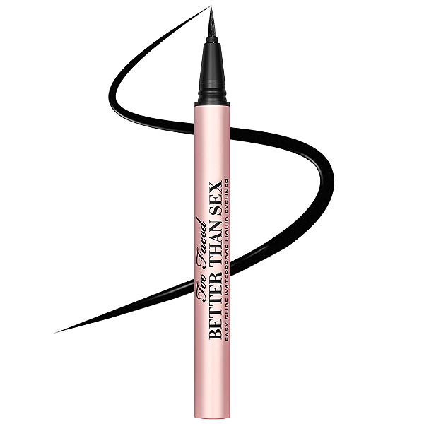 Delineador Líquido Too Faced Better Than Sex Easy Glide Waterproof Liquid Eyeliner | Cor: Deep Black