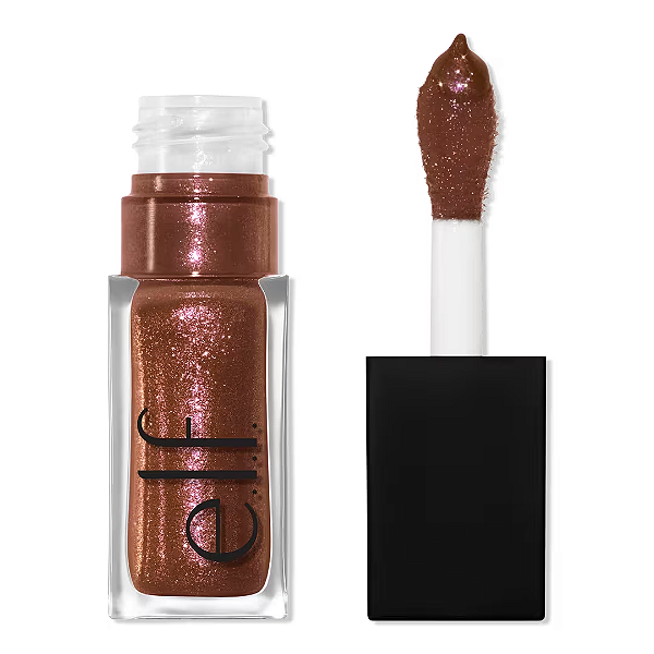 Gloss Labial com Glitter E.l.f Glow Reviver Lip Oil Glimmer | Cor: Chocoluxe