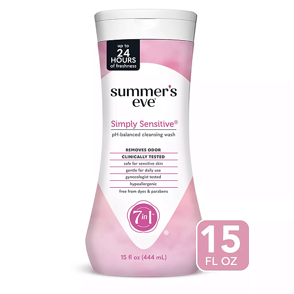 Sabonete íntimo Summer's Eve Simply Sensitive Feminine Cleansing Wash 444ml
