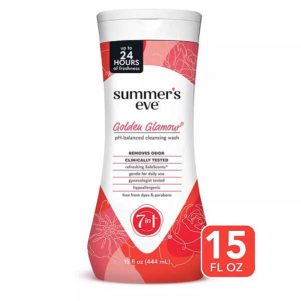 Sabonete Íntimo Summer's Eve Golden Glamour Feminine Cleansing Wash 444ml