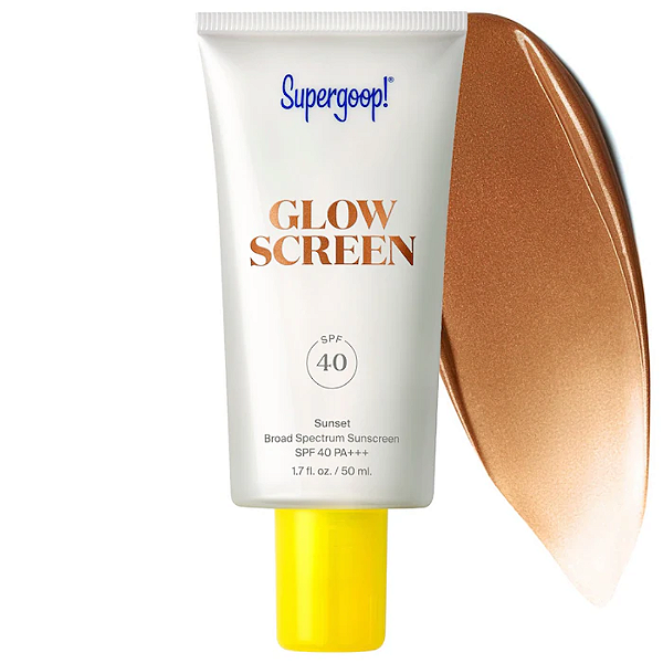 Protetor Solar Supergoop! Glowscreen SPF 40 Sunscreen with Hyaluronic Acid + Niacinamide 50ml | Cor: Sunset