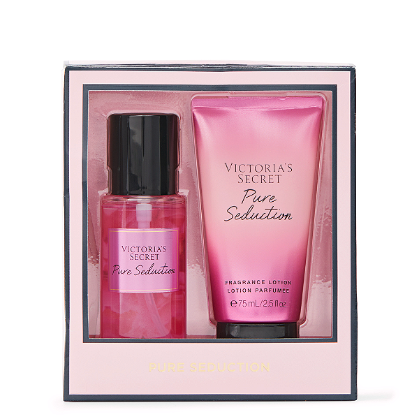 Kit Presenteável Mini Victoria´s Secret Pure Seduction Travel Size Gift Set | 2 x 75ML
