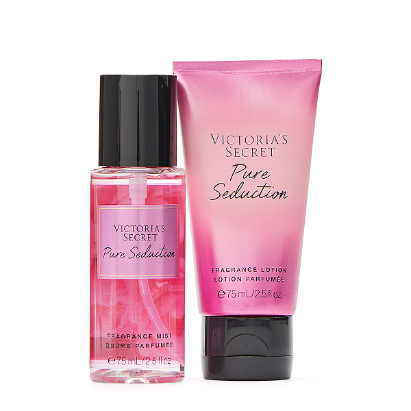 Kit Presenteável Mini Victoria's Secret Pure Seduction Travel Size Gift Set | 2 x 75ML