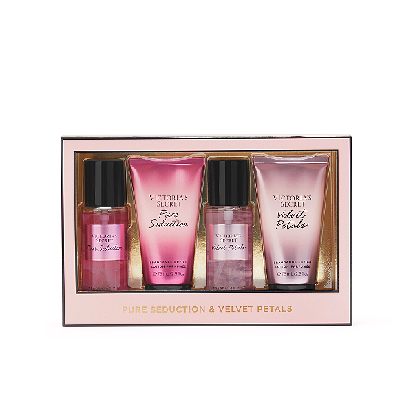 Kit Presenteável Mini Victoria´s Secret Pure Seduction & Velvet Petals Travel Size Gift Set