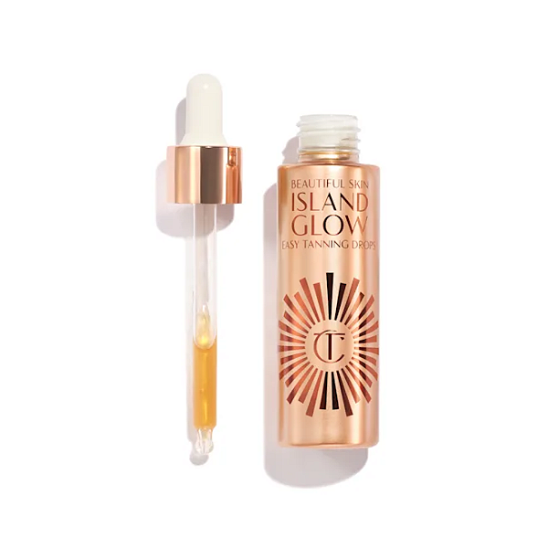 Bronzeador Facial Charlotte Tilbury Beautiful Skin Island Glow Easy Tanning Drops | Cor: Fair To Medium