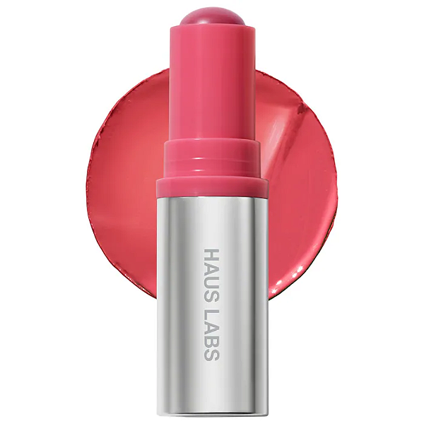 Blush em Bastão Haus Labs Color Fuse Longwear Hydrating Glassy Lip + Cheek Blush Balm Stick | Cor: Glassy Rosette