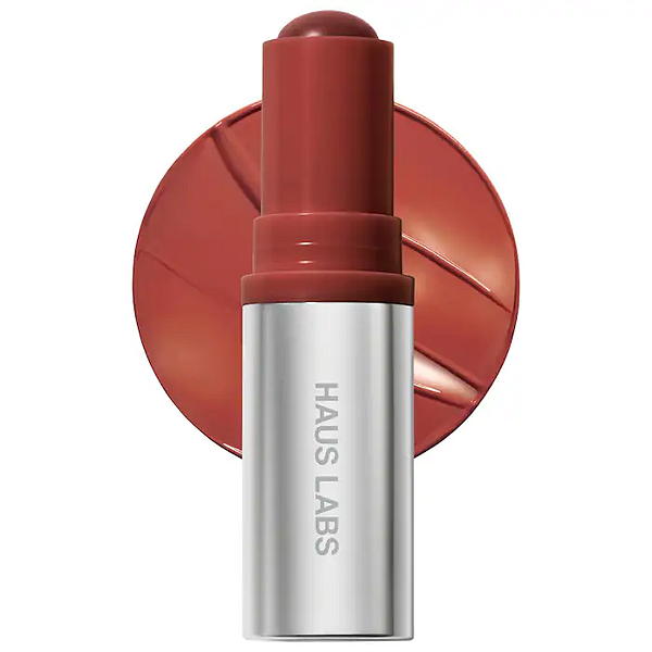 Blush em Bastão Haus Labs Color Fuse Longwear Hydrating Glassy Lip + Cheek Blush Balm Stick | Cor: Glassy Cayenne