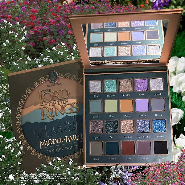 Paleta de Sombras Glamlite x The Lord of the Rings Middle-earth Palette | O Senhor dos Anéis