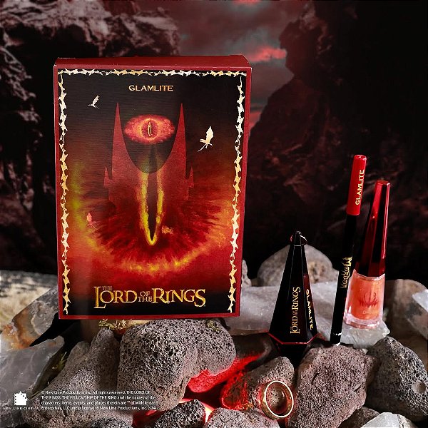 Kit Labial Glamlite x The Lord of the Rings Eye of Sauron Lip Kit  | O Senhor dos Anéis